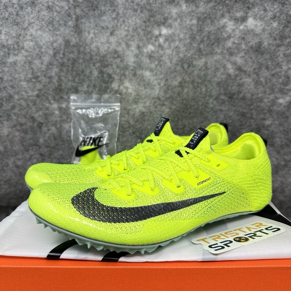 Nike Zoom Superfly Elite 2 Track Spikes Mens Size 8.5 Volt Mint DR9923-700